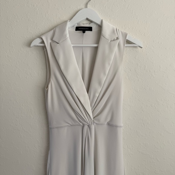 BCBGMAXAZRIA IRENE COLLARED SLEEVELESS DRESS - Picture 7 of 12